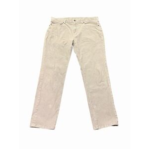 Brooks Brothers Clark Pants Mens 38x30 Gray Corduroy Stretch Casual Straight Leg